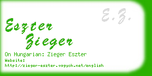 eszter zieger business card